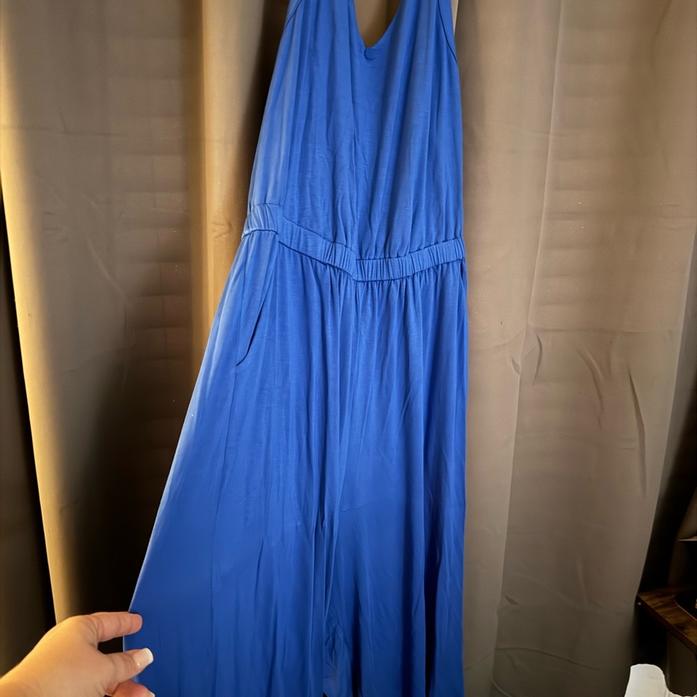 Blue jumpsuit